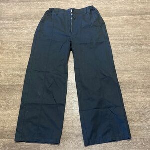 SKIMS outdoor black wide leg pant